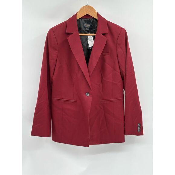 Pendleton Blazer Suit Jacket Women Size 10‎ Red Wool New - Picture 1 of 10